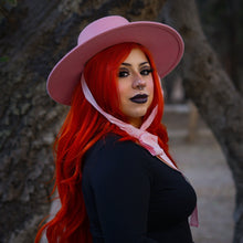 Load image into Gallery viewer, Petrified Pink Wool Front Tie Hat