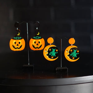 Vintage Halloween Acrylic Earrings