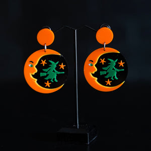 Vintage Halloween Acrylic Earrings